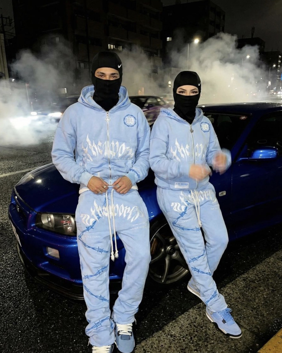 Barbed Wire Light Blue Set