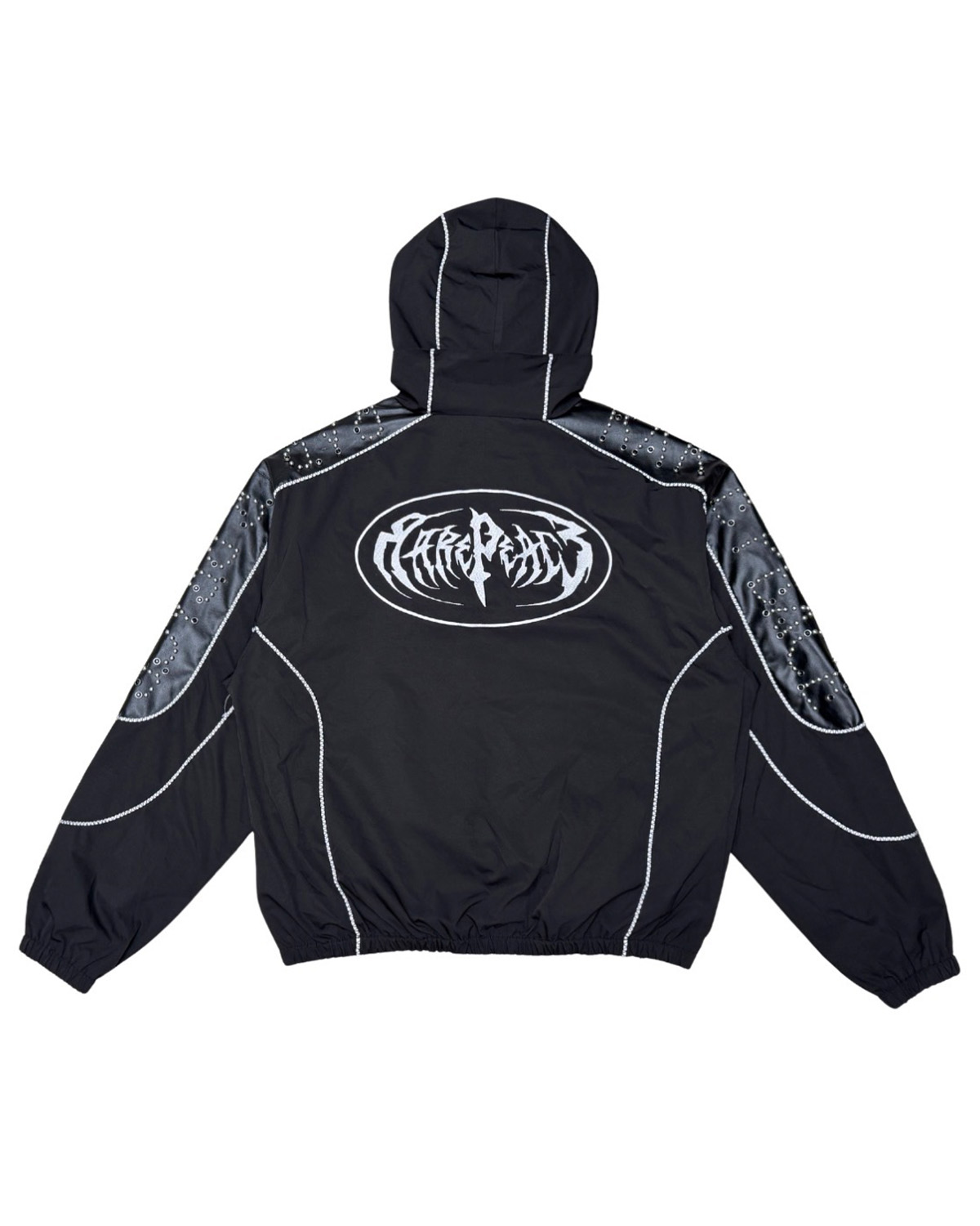 Graphic Studded Technical Windbreaker