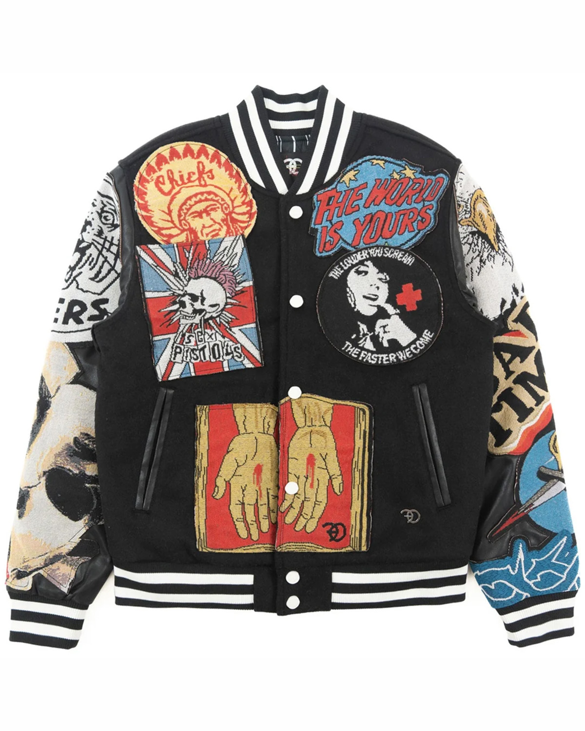 Mixed Media Varsity Jacket