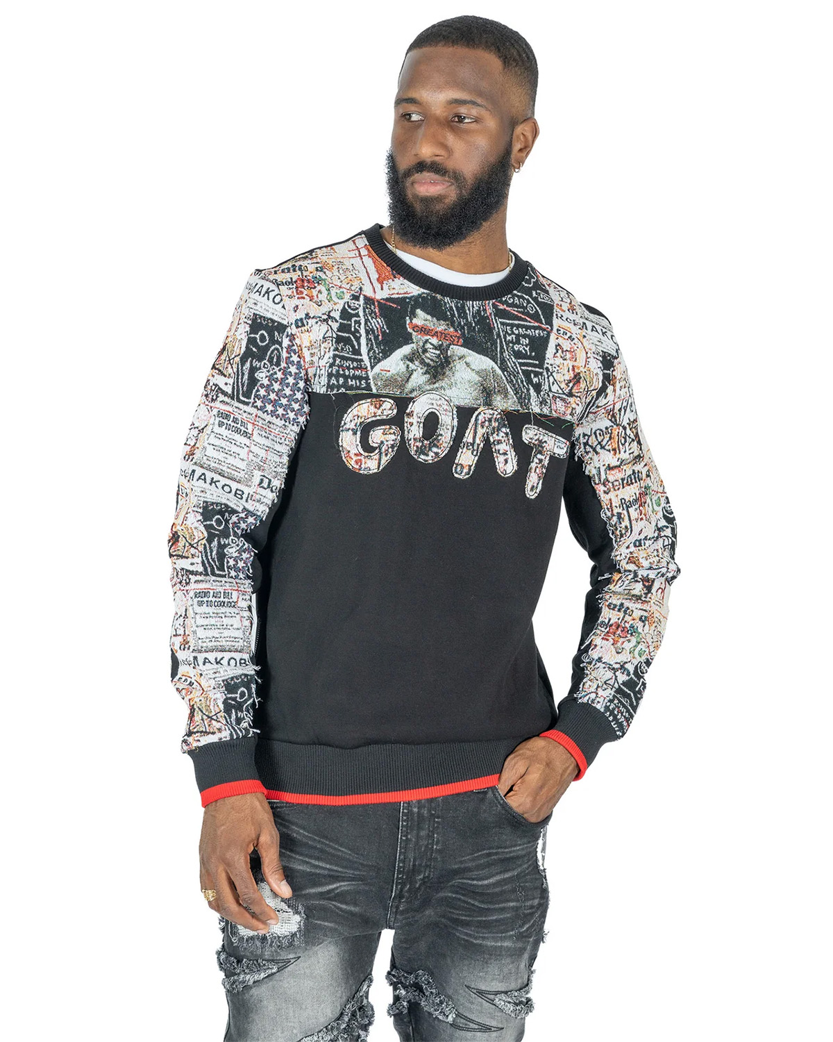 GOAT Collage Graphic Sweatshirt