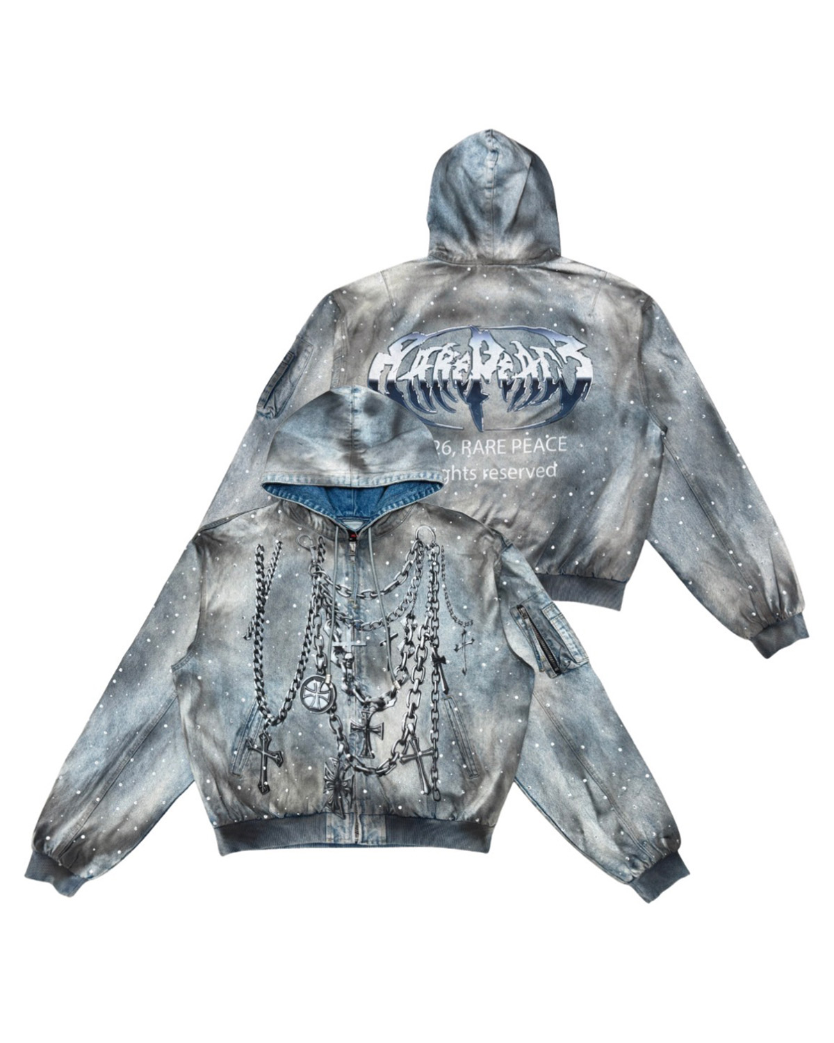 Rare Peace Chain Detail Jacket